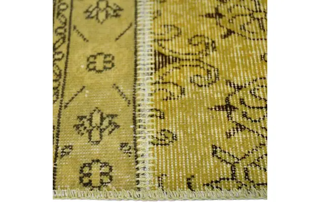 Goossens eco vloerkleed lancet geel wol - 8194359-05