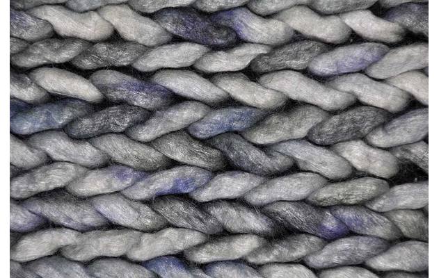 Goossens eco vloerkleed rif blauw wol - 8194362-04