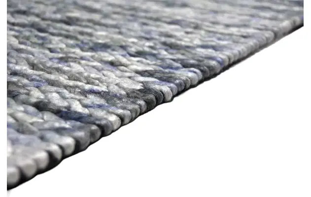 Goossens eco vloerkleed rif blauw wol - 8194362-06