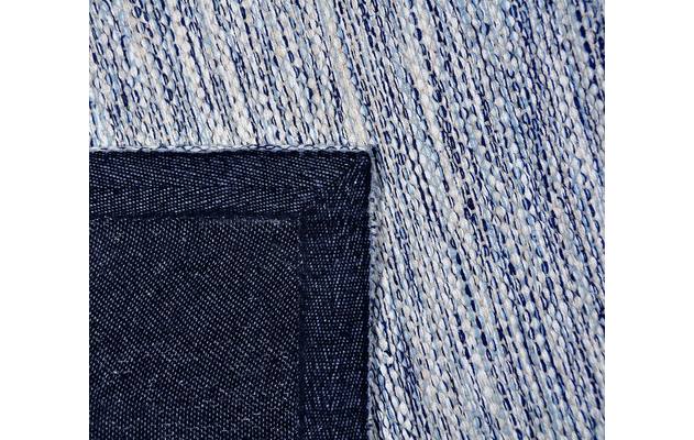 Goossens basic vloerkleed tealo blauw katoen - 8194388-03