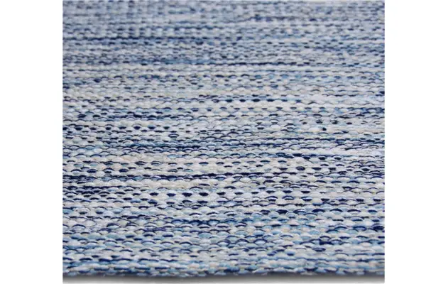 Goossens basic vloerkleed tealo blauw katoen - 8194388-04