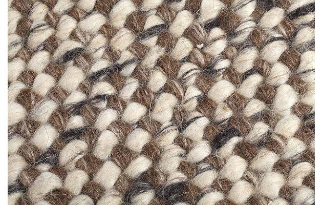 Goossens eco vloerkleed assisa bruin wol - 8194392-03