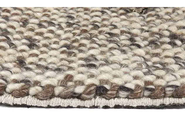 Goossens eco vloerkleed assisa bruin wol - 8194392-06