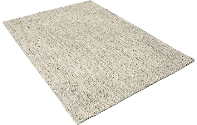 Goossens eco vloerkleed assisa wit wol - 8194394-02