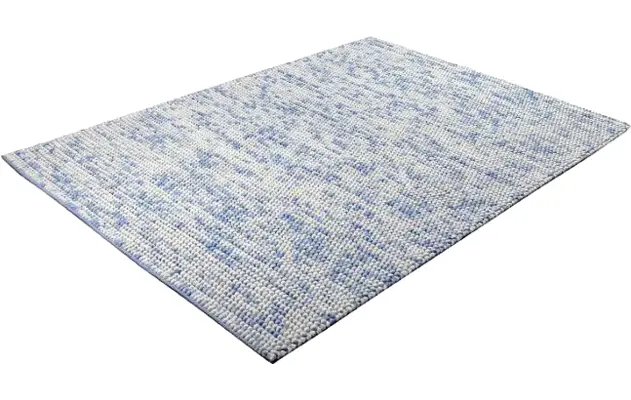 Goossens eco vloerkleed mene blauw wol - 8194398-02