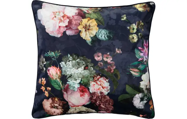 Essenza sierkussen fleur blauw stof - 8195071-02