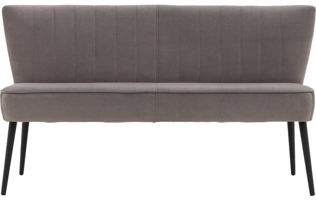 Goossens eetkamerbank rob grijs stof - 8195349-01