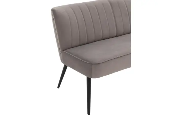 Goossens eetkamerbank rob grijs stof - 8195349-03