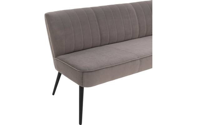 Goossens eetkamerbank rob grijs stof - 8195350-06