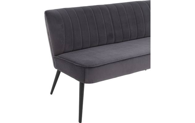Goossens eetkamerbank rob grijs stof - 8195352-03