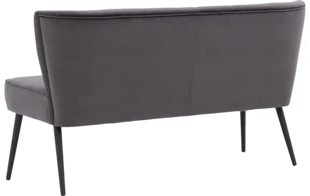 Goossens eetkamerbank rob grijs stof - 8195352-05