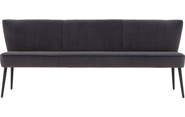 Goossens eetkamerbank rob grijs stof - 8195353-01