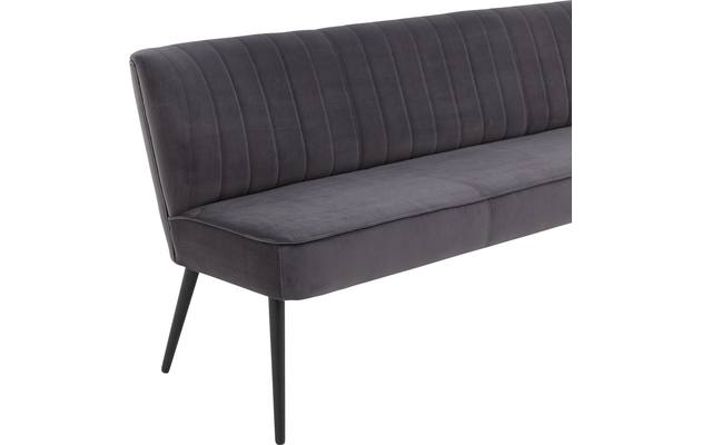 Goossens eetkamerbank rob grijs stof - 8195353-04