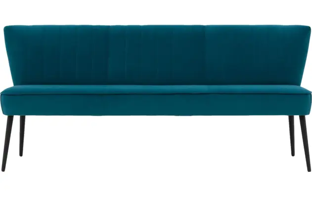 Goossens eetkamerbank rob blauw stof - 8195354-01