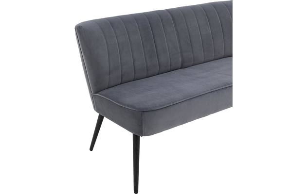 Goossens eetkamerbank rob blauw stof - 8195355-05