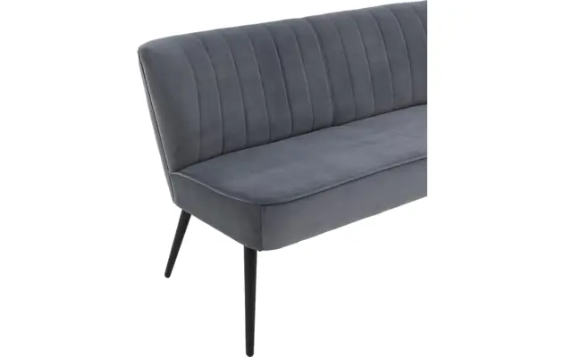 Goossens eetkamerbank rob blauw stof - 8195355-05