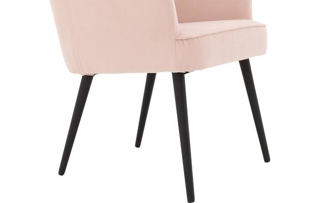 Goossens eetkamerstoel rob roze stof - 8195381-05
