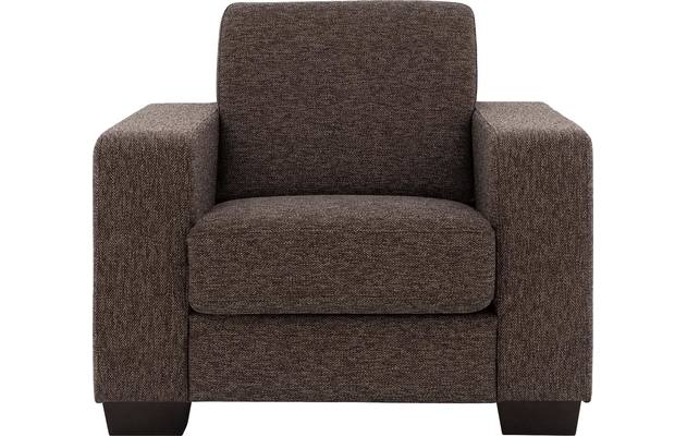 Goossens fauteuil n joy divana bruin stof - 8195434-01