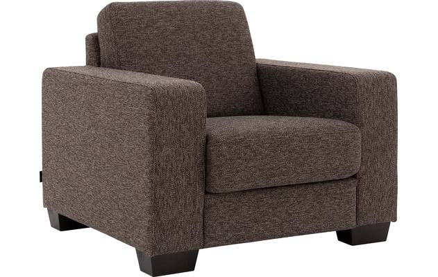 Goossens fauteuil n joy divana bruin stof - 8195434-02