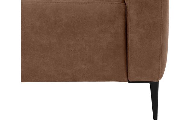 Goossens hoekbank key west bruin micro leer - 8195954-395-gespiegeld-06