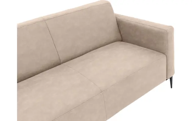 Goossens zitbank key west beige micro leer - 8195956-403-05