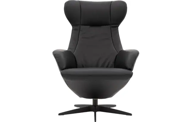 Goossens excellent relaxstoel avec zwart leer - 8195961-01