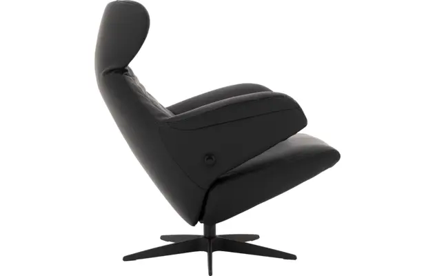 Goossens excellent relaxstoel avec zwart leer - 8195961-06