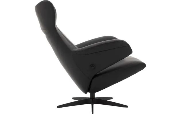 Goossens excellent relaxstoel avec zwart leer - 8195961-07