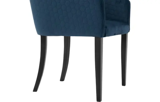 Goossens eetkamerstoel peda blauw stof - 8195972-04