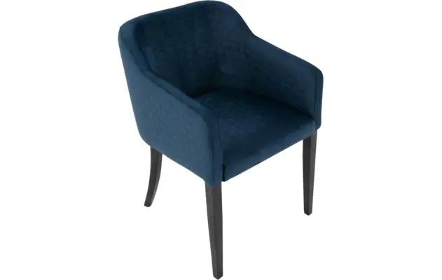 Goossens eetkamerstoel peda blauw stof - 8195972-05