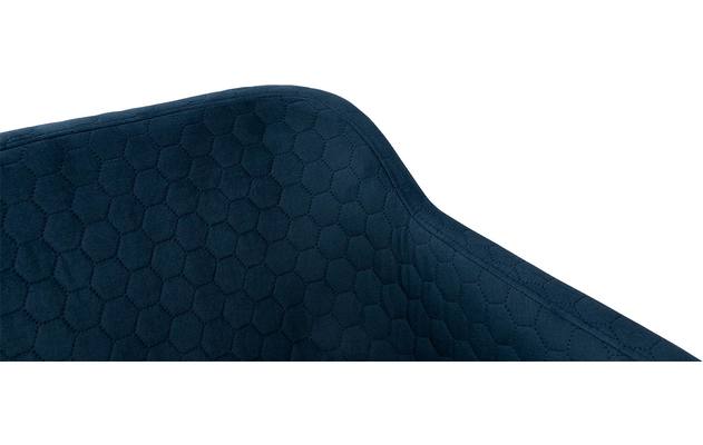 Goossens eetkamerstoel peda blauw stof - 8195972-06