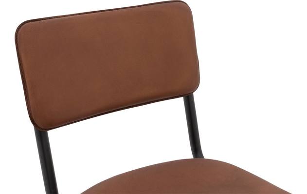 Goossens barstoel chaplin bruin leer - 8195997-06
