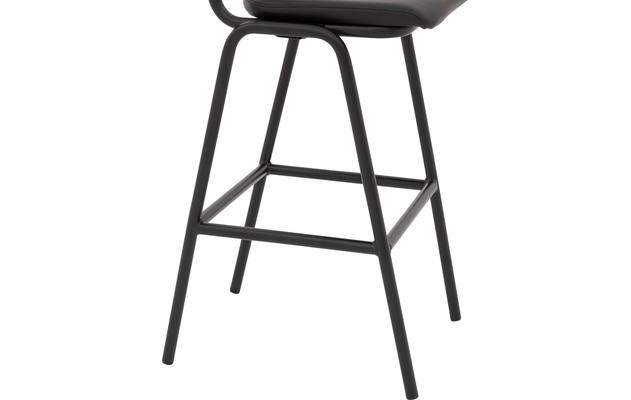 Goossens barstoel chaplin grijs leer - 8195999-04
