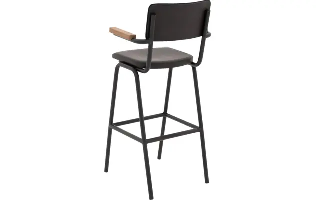 Goossens barstoel chaplin grijs leer - 8196002-03