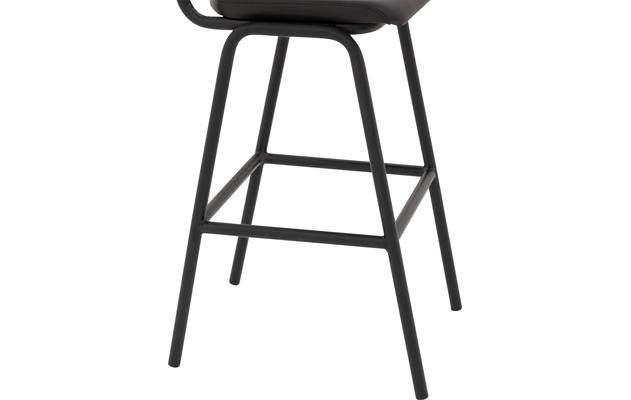 Goossens barstoel chaplin grijs leer - 8196002-04