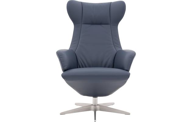 Goossens excellent relaxstoel avec blauw leer - 8196115-01