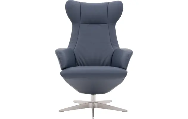 Goossens excellent relaxstoel avec blauw leer - 8196115-01