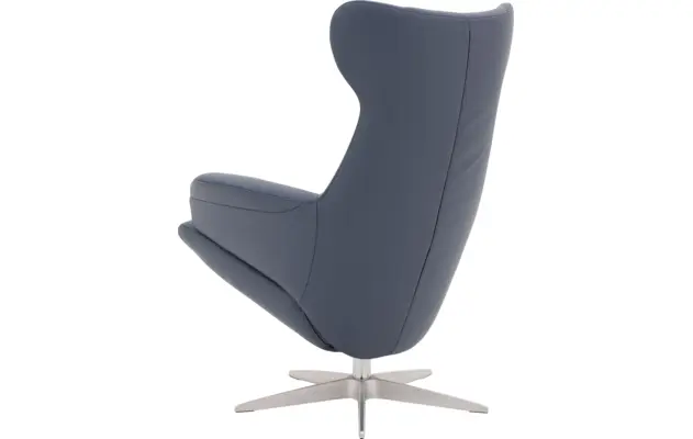Goossens excellent relaxstoel avec blauw leer - 8196115-03