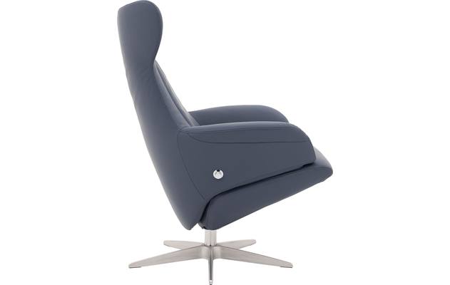 Goossens excellent relaxstoel avec blauw leer - 8196115-04