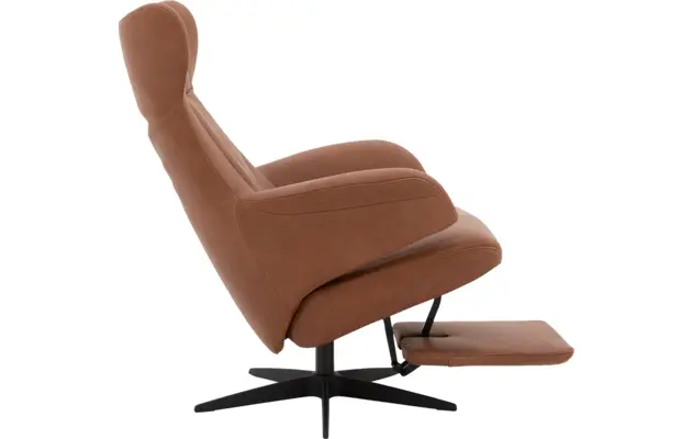Goossens excellent relaxstoel avec bruin leer - 8196116-06