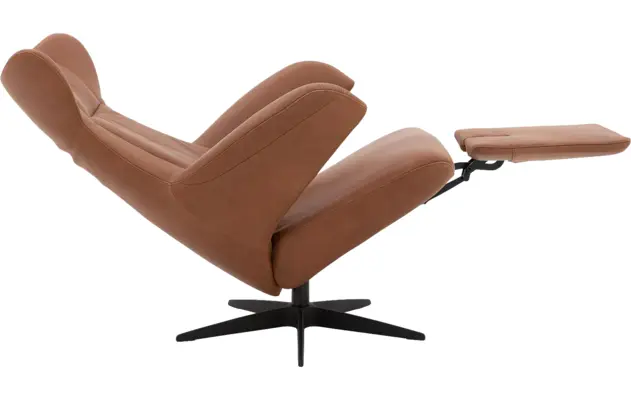 Goossens excellent relaxstoel avec bruin leer - 8196116-08
