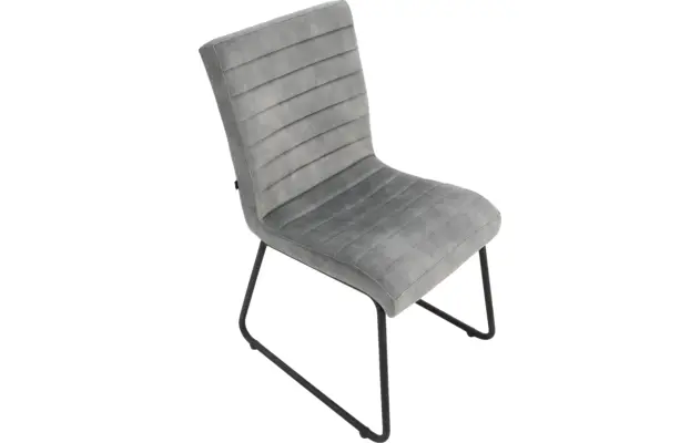 Goossens eetkamerstoel dax grijs stof - 8196133-05