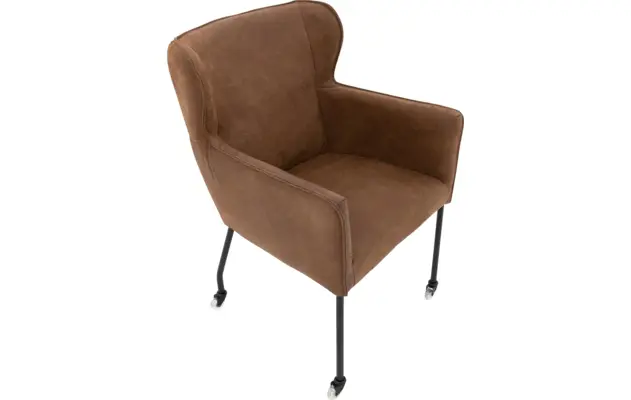 Goossens excellent eetkamerstoel leogang bruin leer - 8196134-04
