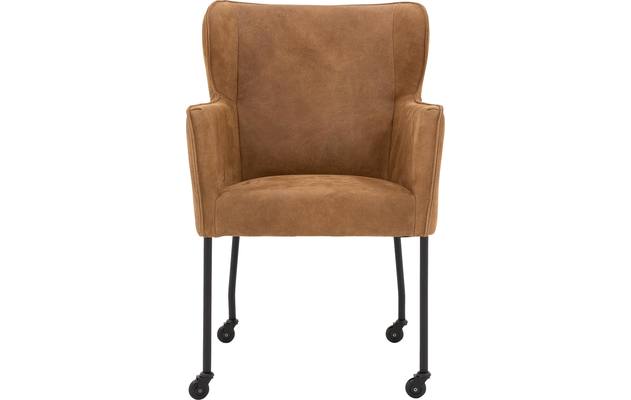 Goossens excellent eetkamerstoel leogang bruin leer - 8196135-01