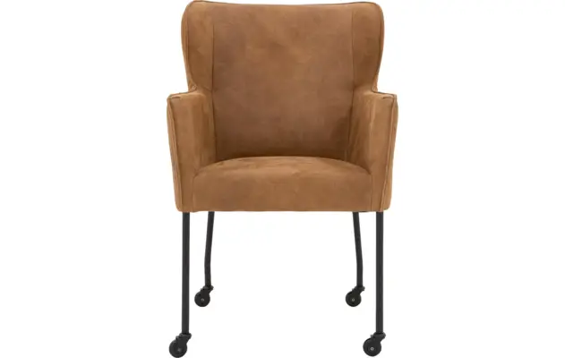 Goossens excellent eetkamerstoel leogang bruin leer - 8196135-01