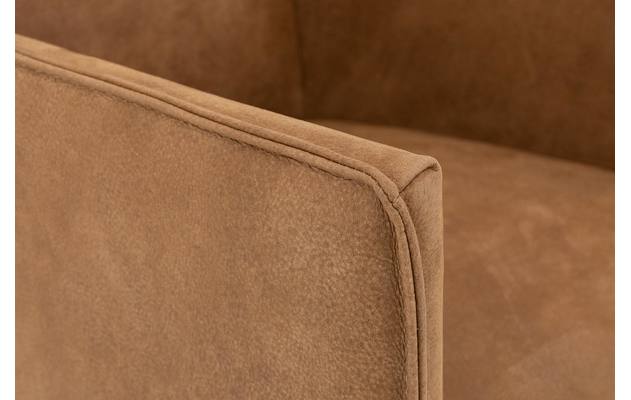Goossens excellent eetkamerstoel leogang bruin leer - 8196135-06