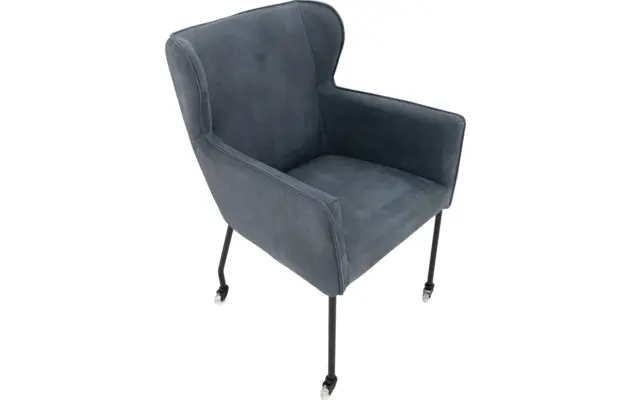 Goossens excellent eetkamerstoel leogang blauw leer - 8196139-04