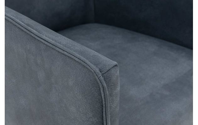 Goossens excellent eetkamerstoel leogang blauw leer - 8196139-05
