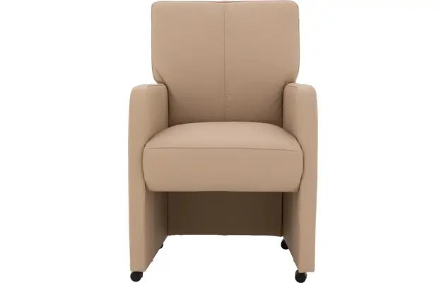 Goossens eetkamerstoel leen wit leer - 8196141-01