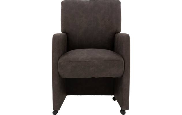 Goossens eetkamerstoel leen grijs microvezel - 8196142-01